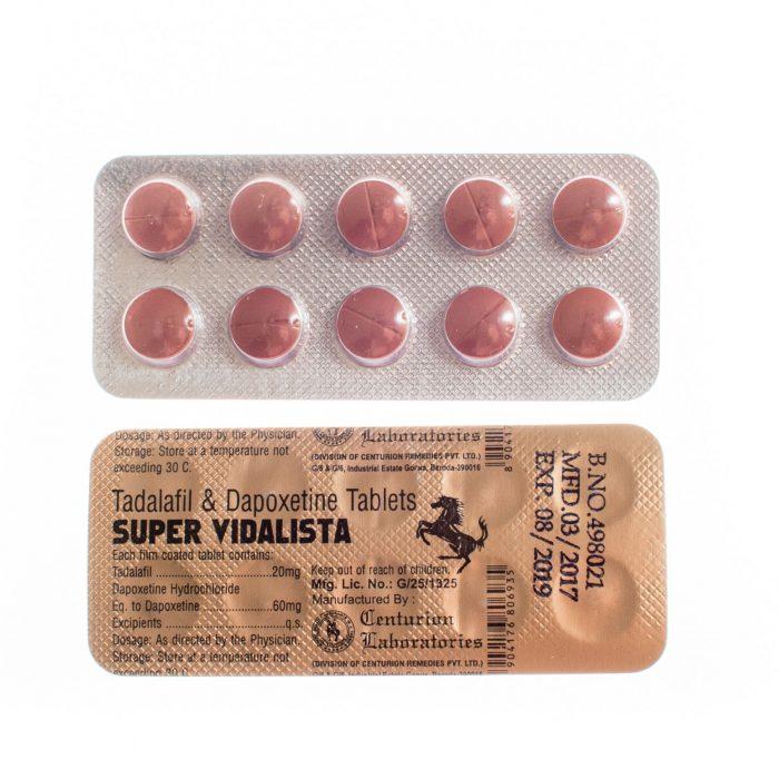 Супер Видалиста — таблетки для усиления потенции и продления полового акта